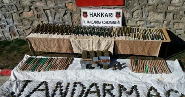 Çukurca'da PKK cephaneliği ele geçti