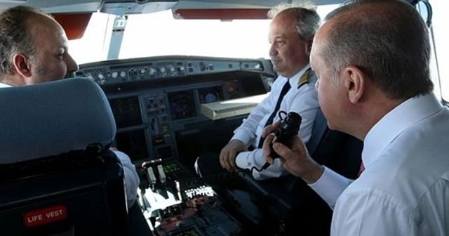 Cumhurbaşkanı Erdoğan kokpitten seslendi