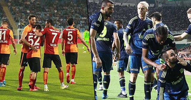 Galatasaray ve Fenerbahçe deplasmanda rakiplerini yendi