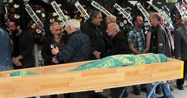 Kazım Koyuncu'nun babası son yolculuğuna uğurlandı