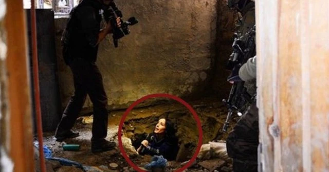 Nazlı Çelik, PKK'lıların kazdığı tünele girdi