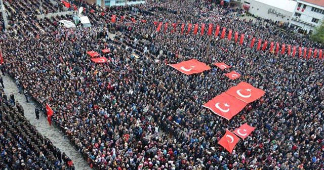 Şehit Uzman Çavuş Sezgin Burak Cantürk son yolculuğuna uğurlandı