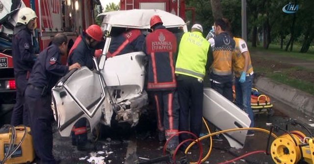 Bakırköy’de korkutan kaza