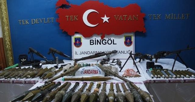Bingöl’de PKK’nın silah depoları bulundu