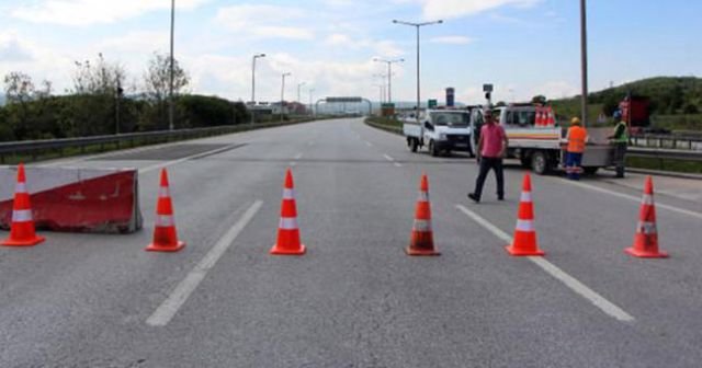 Çalışma nedeniyle TEM&#039;in bir bölümü kapanıyor