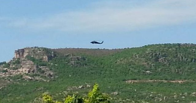 Çukurca&#039;da helikopter hareketliliği