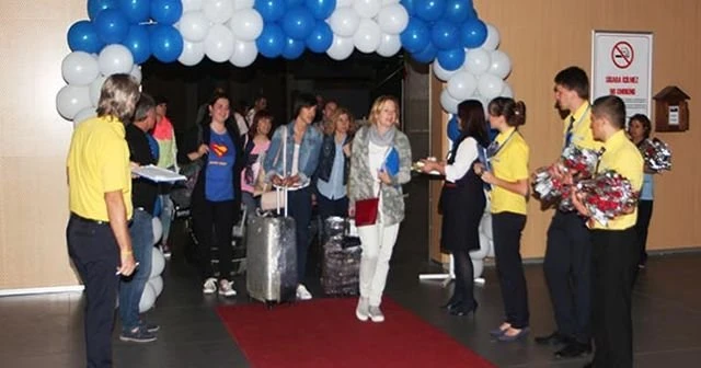 Dalaman'da turist sevinci