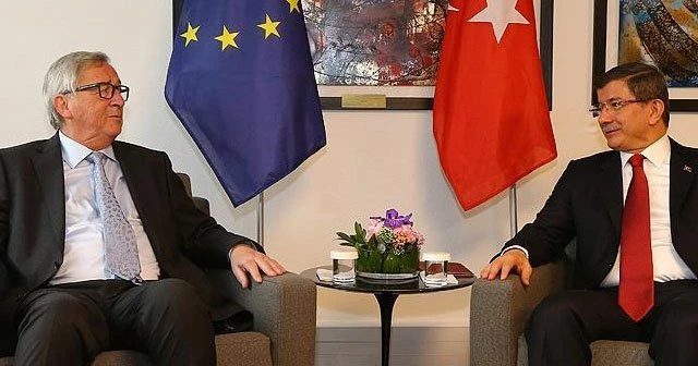 Davutoğlu ile Juncker 'vize'yi görüştü
