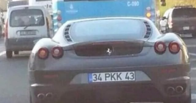 Emniyetten &#039;PKK Plakalı Ferrari&#039; açıklaması