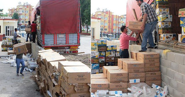 Karpuz yüklü tırda 223 bin paket kaçak sigara ele geçirildi