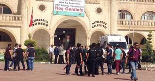 Mardin&#039;de HDP mitingine müdahale