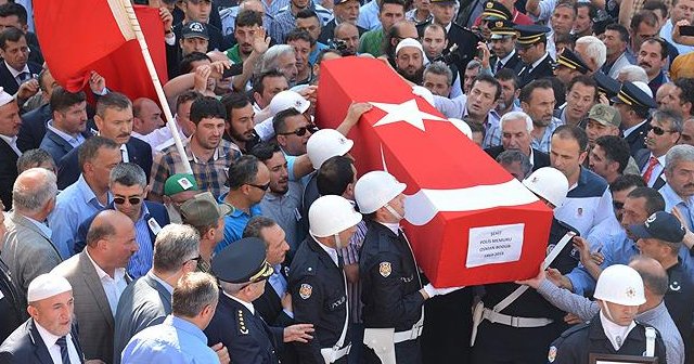 Şehit polis Bodur son yolculuğuna uğurlandı