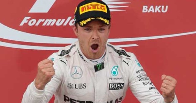 Azerbaycan&#039;da zafer Rosberg&#039;in