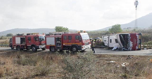 Brezilya&#039;da otobüs devrildi! 16 ölü