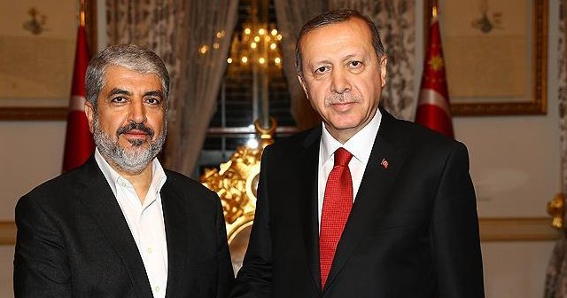 Cumhurbaşkanı Erdoğan Meşal&#039;i kabul etti