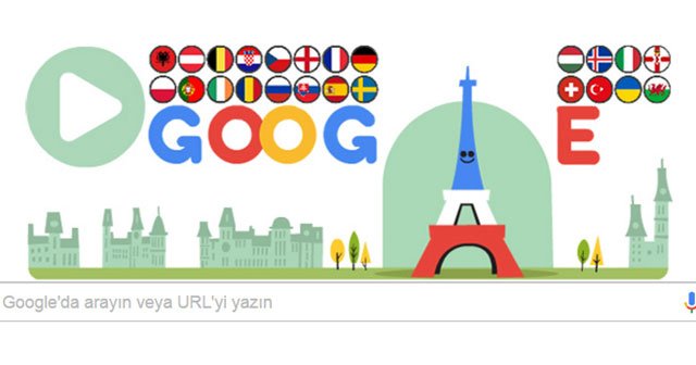 Google&#039;dan Euro 2016 &#039;Doodle&#039;ı