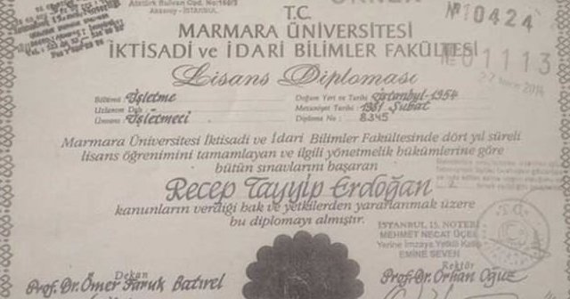 HDP Erdoğan&#039;ın diplomasını yayınladı