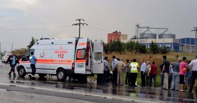 İşçi servisi devrildi: 16 yaralı