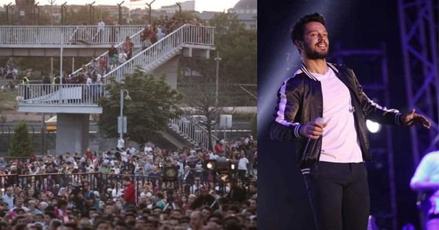 Murat Boz&#039;un konserinde hayranları metrobüs durağına çıktı!