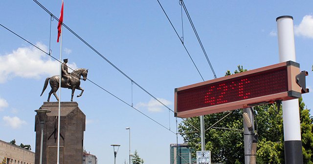 Sıcak hava bu kez Kayseri&#039;yi vurdu