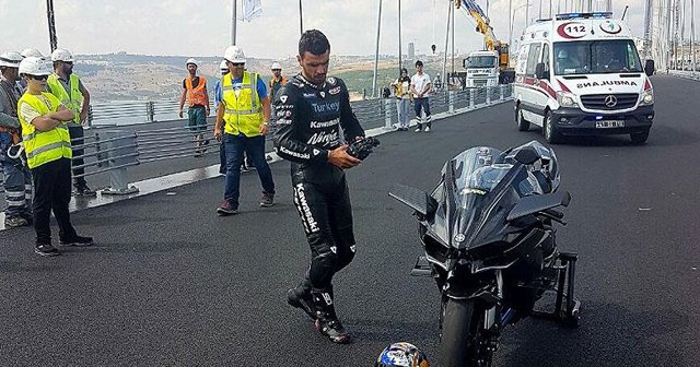 Sofuoğlu Osmangazi Köprüsü&#039;nde test sürüşü yaptı