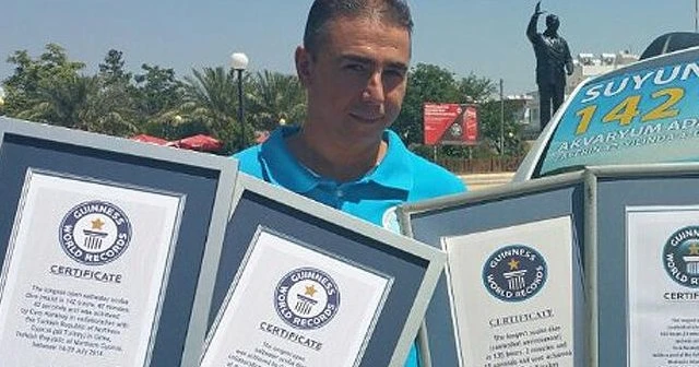 Cem Karabay, Guinness sertifikasını aldı