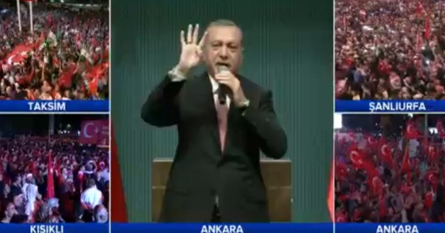 Erdoğan meydanlara seslendi