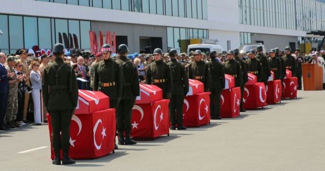 Giresun şehitleri memleketlerine uğurlandı