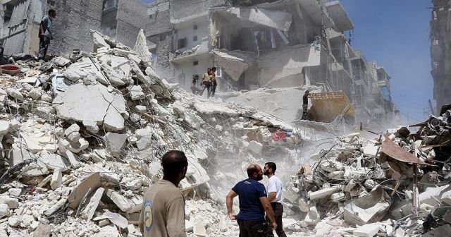 Halep&#039;e varil bombalı saldırı