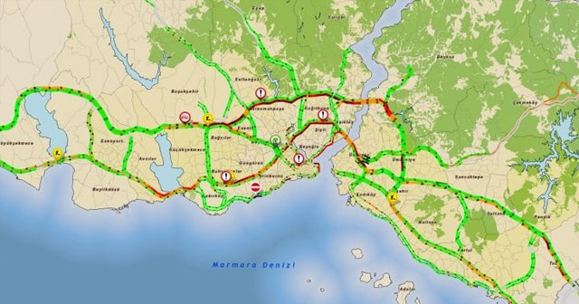 İstanbul&#039;da trafik yoğunluk oranı şaşırttı