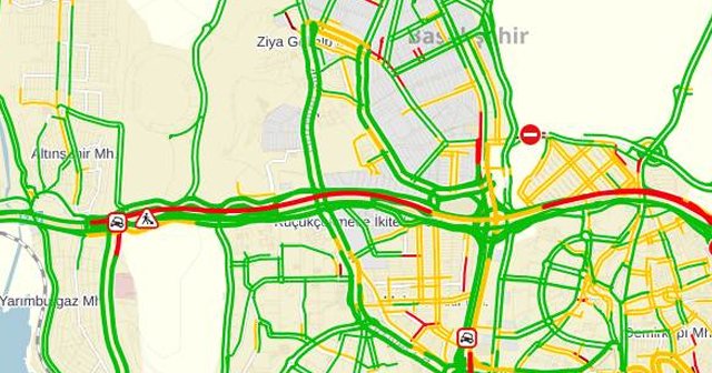 TEM Otoyolu’nda feci kaza, trafik felç