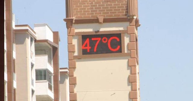 Termometreler 47 dereceyi gösterdi