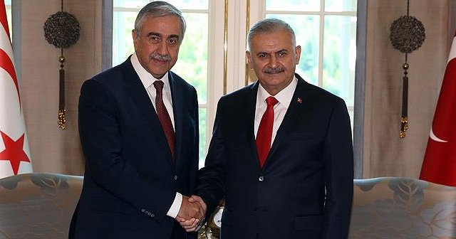 Başbakan Yıldırım, KKTC Cumhurbaşkanı Akıncı ile bir araya geldi