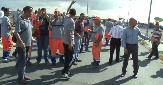 Belediye önünde protesto