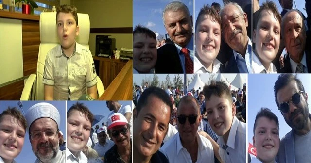 İşte çektiği selfielerle fenomen olan çocuk