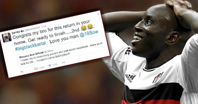 Demba Ba'dan Sow'a imalı mesaj