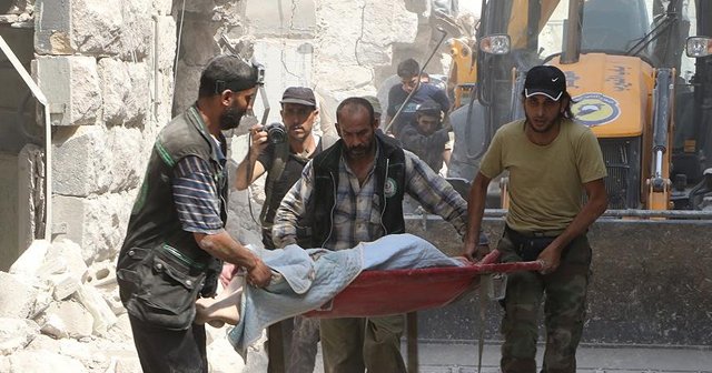 Halep&#039;e varil bombalı saldırı, 15 ölü