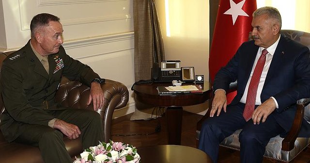 Yıldırım Dunford&#039;u kabul etti