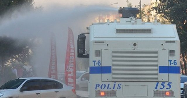 Batman&#039;da kayyum protestosuna polis müdahalesi