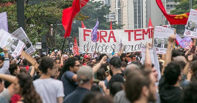 Brezilya&#039;da Temer&#039;in başkanlığa getirilmesi protesto edildi