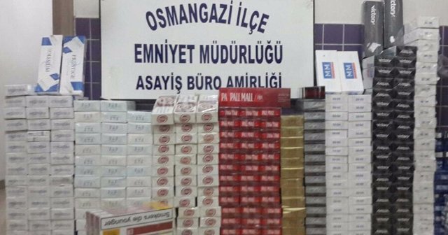 Bursa&#039;da kaçak sigara operasyonu