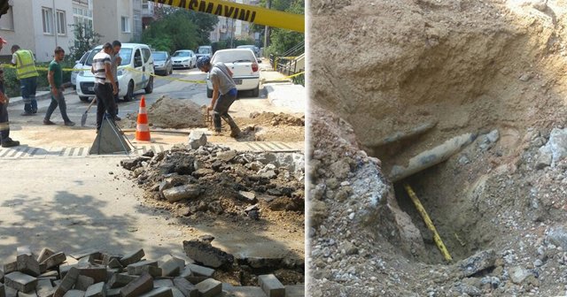 Doğalgaz borusu patladı, işçi gazdan bayıldı