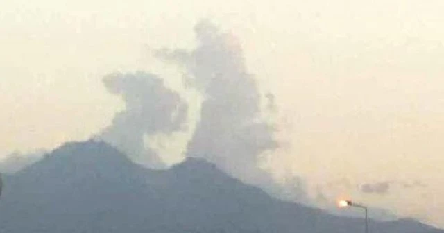 Erciyes Dağı’nda buluttan asker silueti