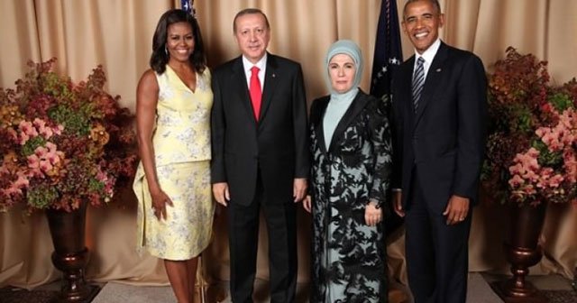 Erdoğan, Obama&#039;nın verdiği resepsiyona katıldı