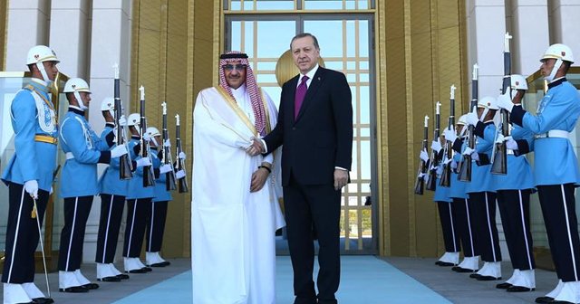 Erdoğan, Suudi Arabistan Veliaht Prensi Nayif&#039;i kabul etti