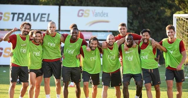 Galatasaray’da neşeli antrenman