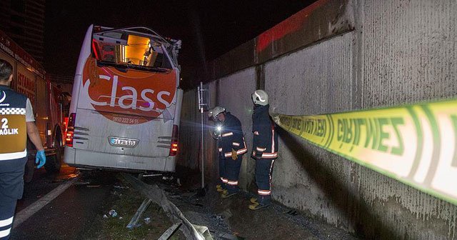 İstanbul Otogarı girişinde kaza, 1 ölü, 2 yaralı