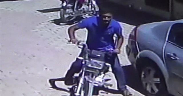 Motosiklet hırsızı kamerada