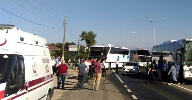 Ordu&#039;da zincirleme kaza, 15 yaralı