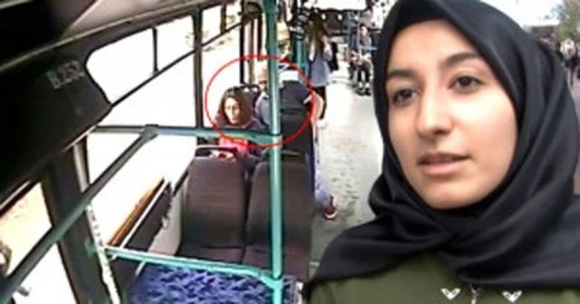Otobüsün kamerasından olanları izledi, şaştı kaldı